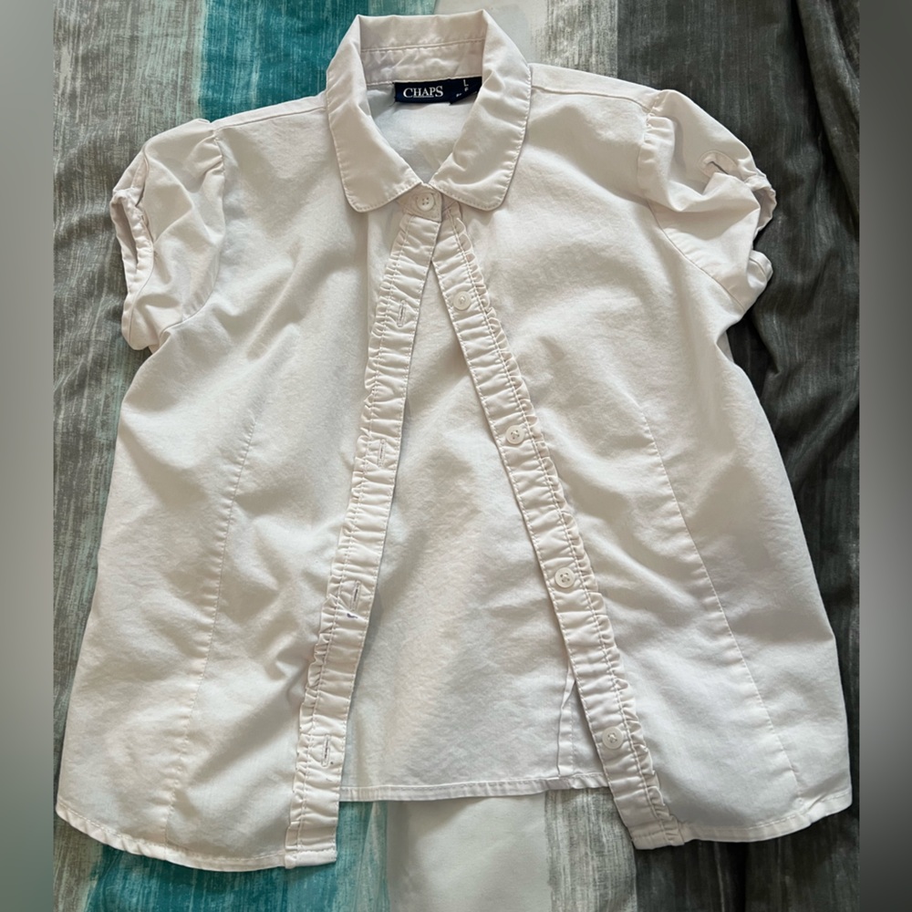 Chaps Classic Cream Button-Up Shirt